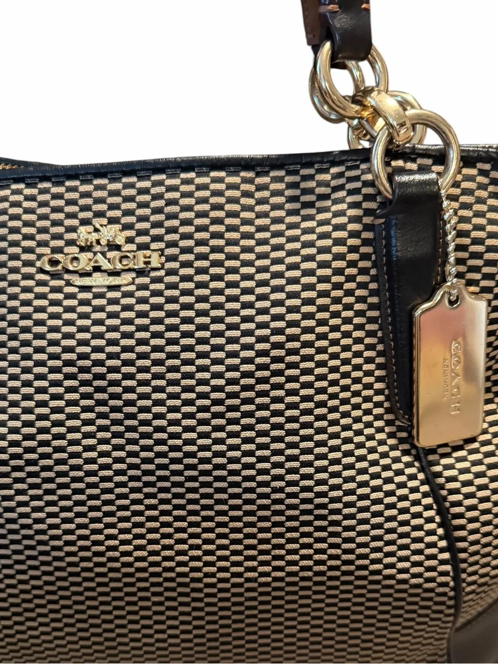 Coach Ava Legacy Jacquard Tote - Picture 2 of 9
